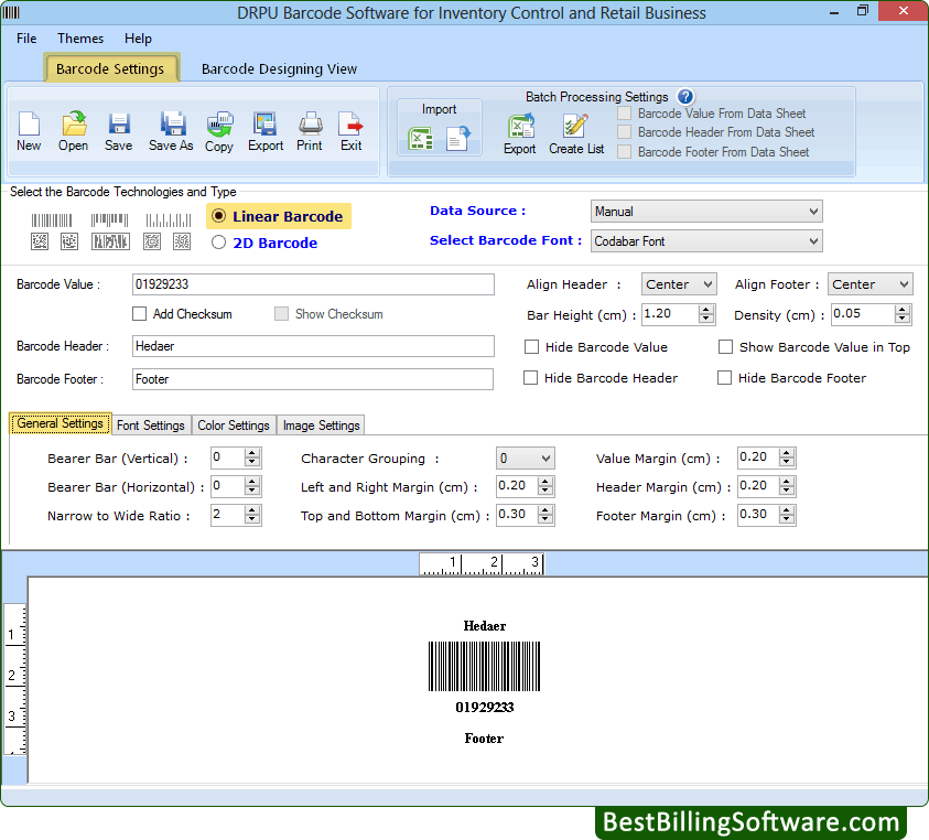 Retail barcode generator inventory control invoice label maker bar coding