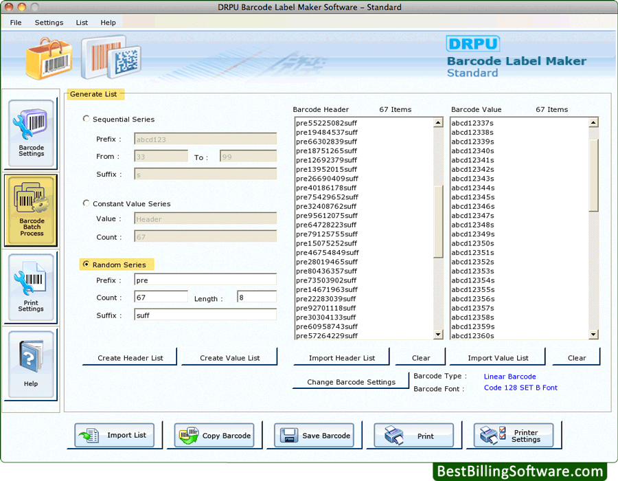 Barcode Label Maker Software (for MAC Machines)