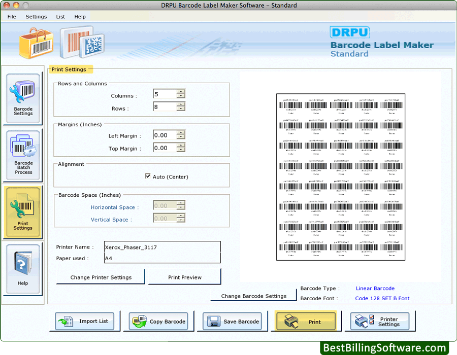 Barcode Label Maker Software (for MAC Machines)