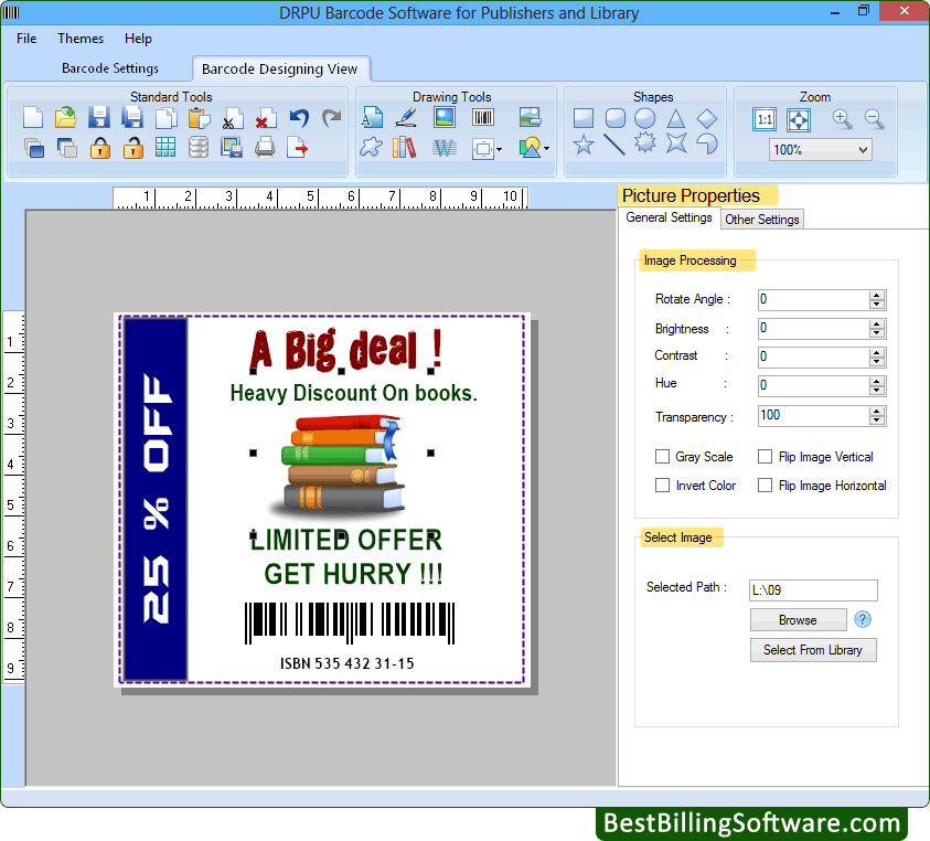 Barcode Maker for Publishers and Library