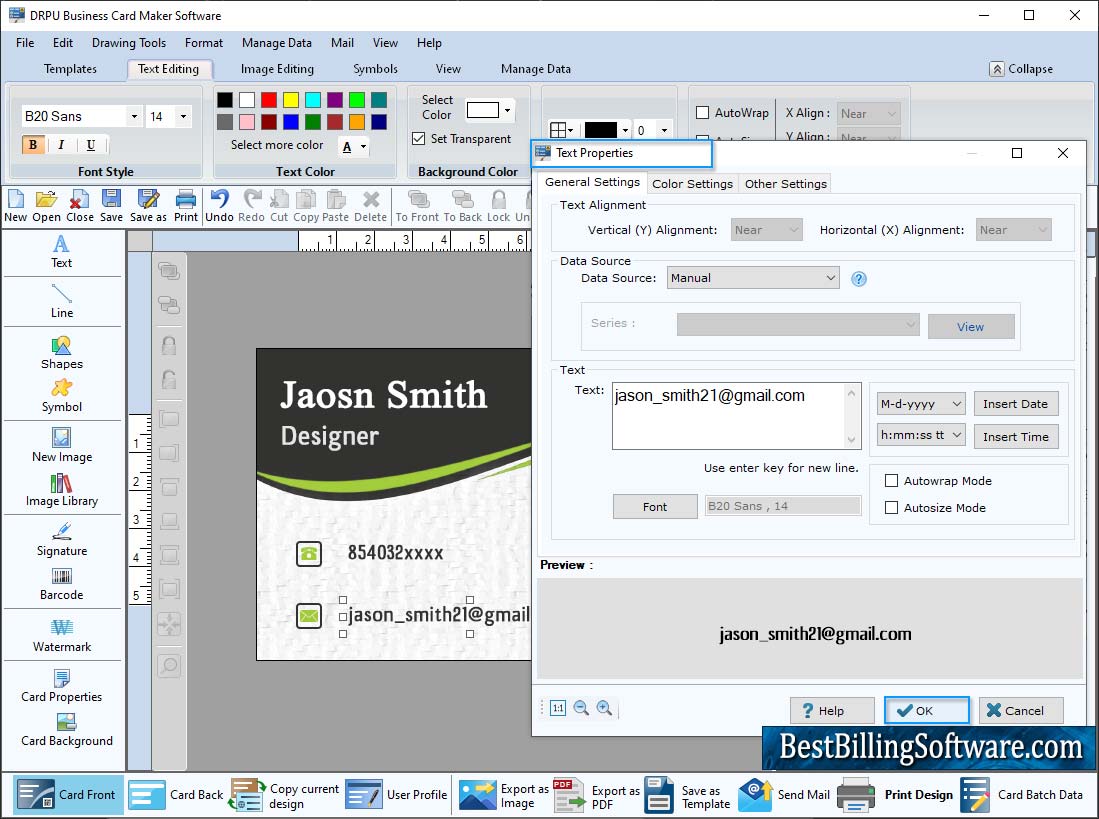 Business Card Maker Software