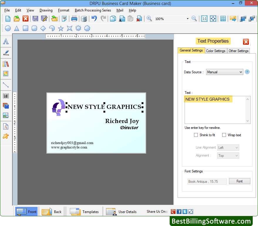 Business Card Maker Software