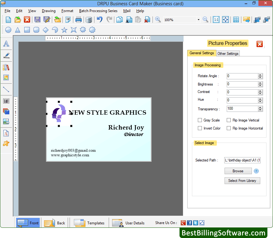 Business Card Maker Software