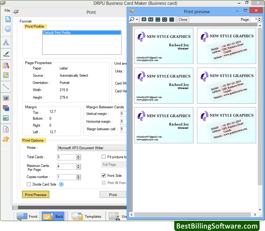 Business Card Maker Software