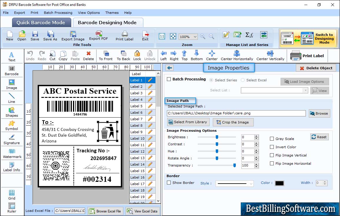 Barcode Maker for Post Office and Bank