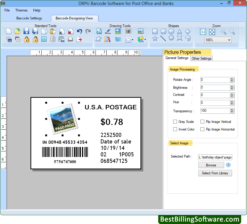 Barcode Maker for Post Office and Bank