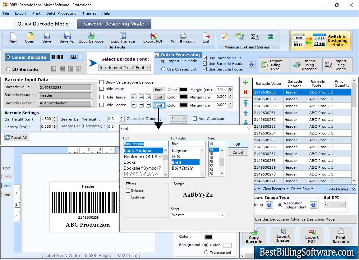 Barcode Maker - Professional Edition