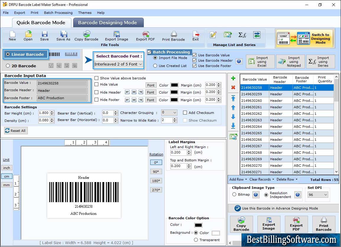 Barcode Maker - Professional Edition