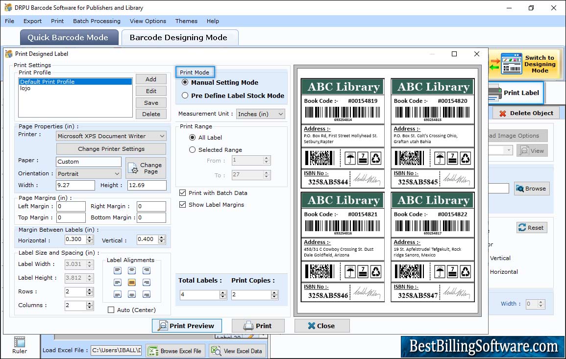 Barcode Maker for Publishers and Library