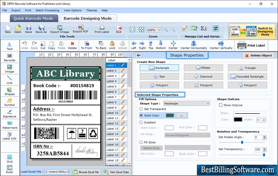 Barcode Maker for Publishers and Library