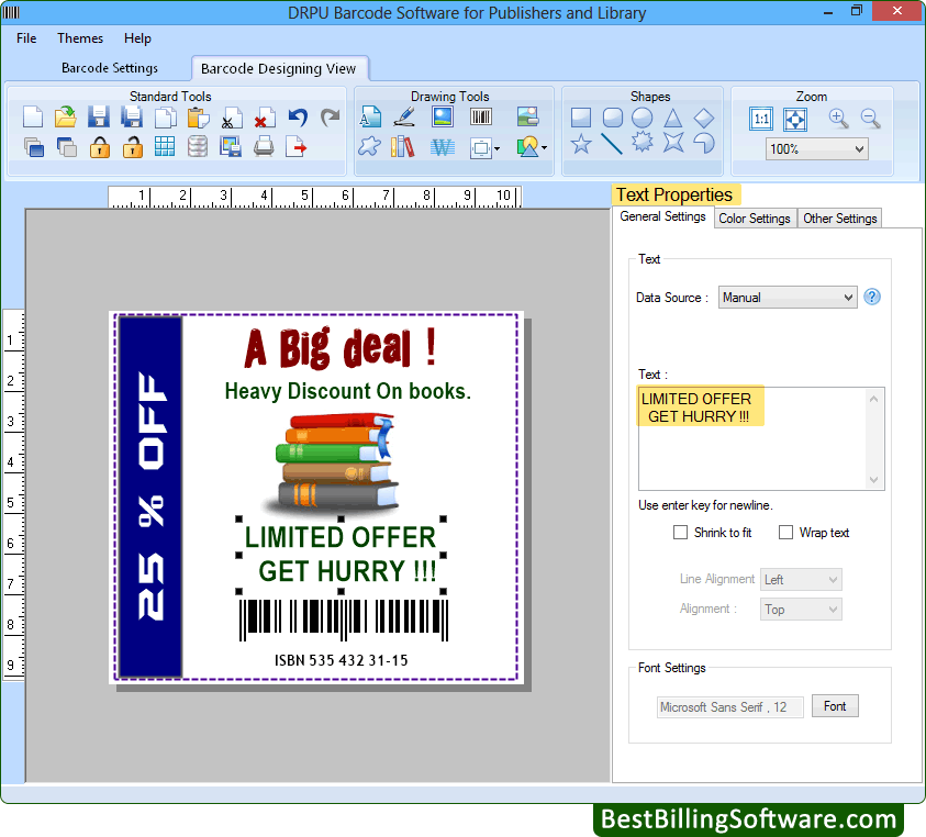 Barcode Maker for Publishers and Library