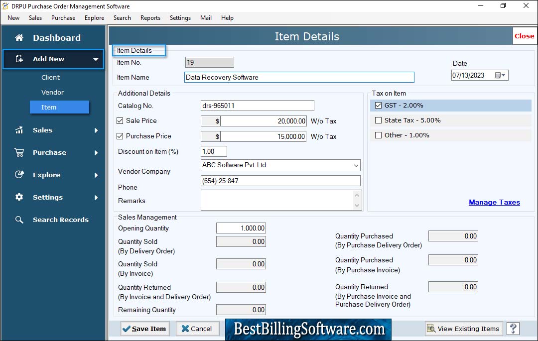 Purchase Order Tracking Software