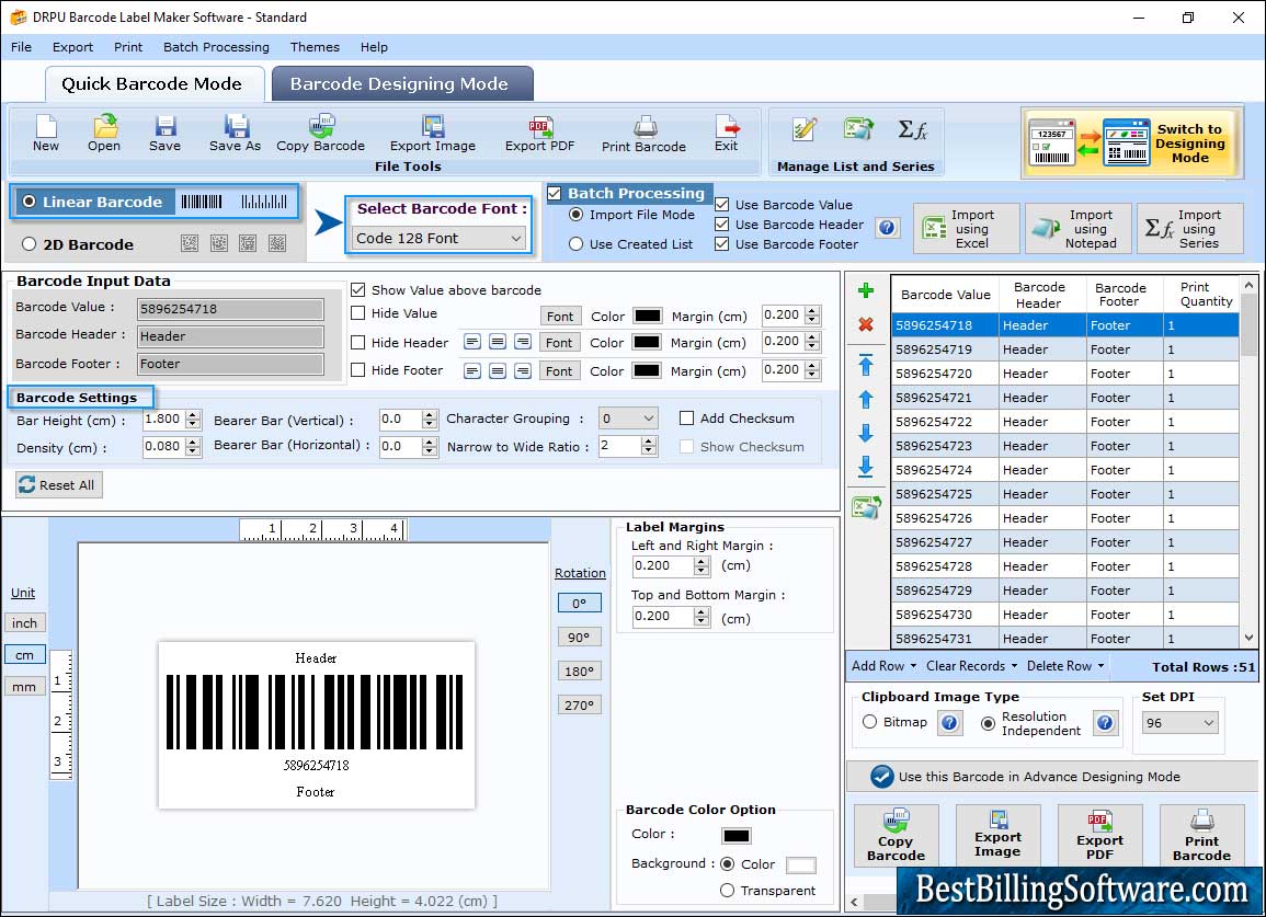 Barcode Maker - Standard Edition